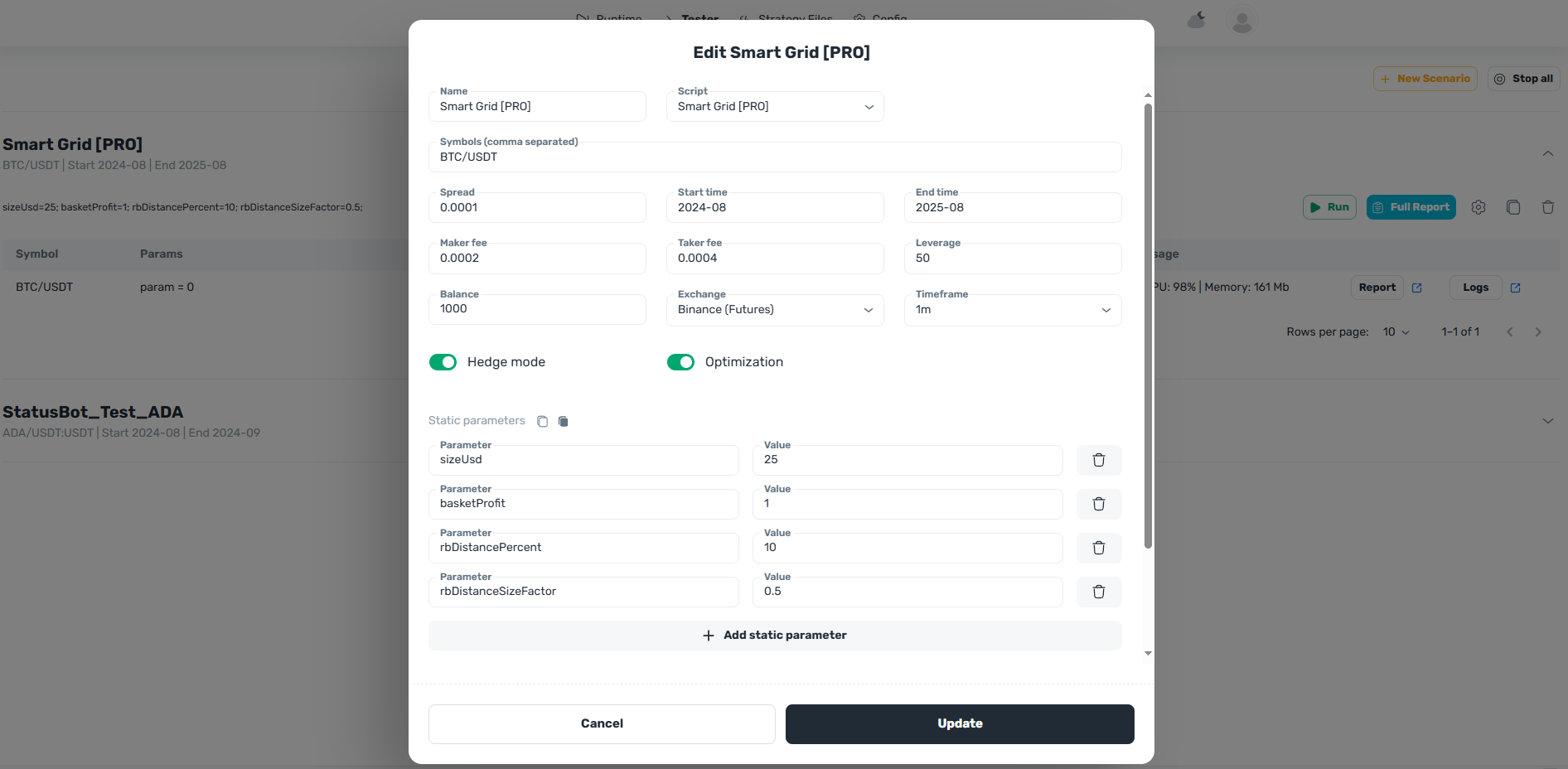Tester-UpdateSave