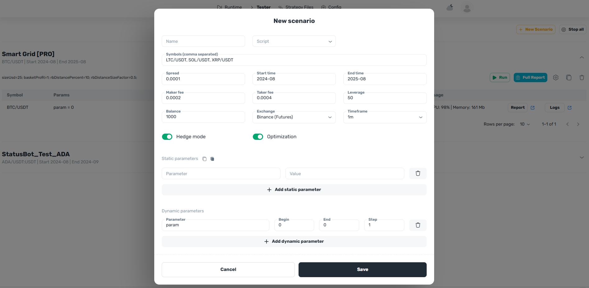 Tester-New-Scenario